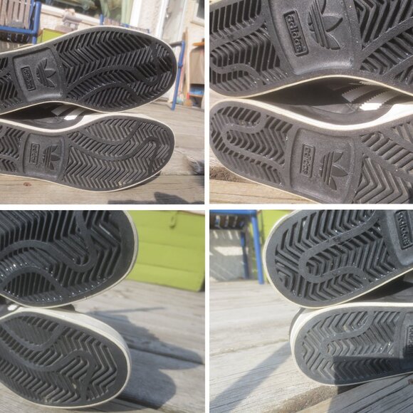 Adidas Black Gold and White Hard Court High J Leather Hi-Tops Athletic Sneakers - Picture 10 of 10